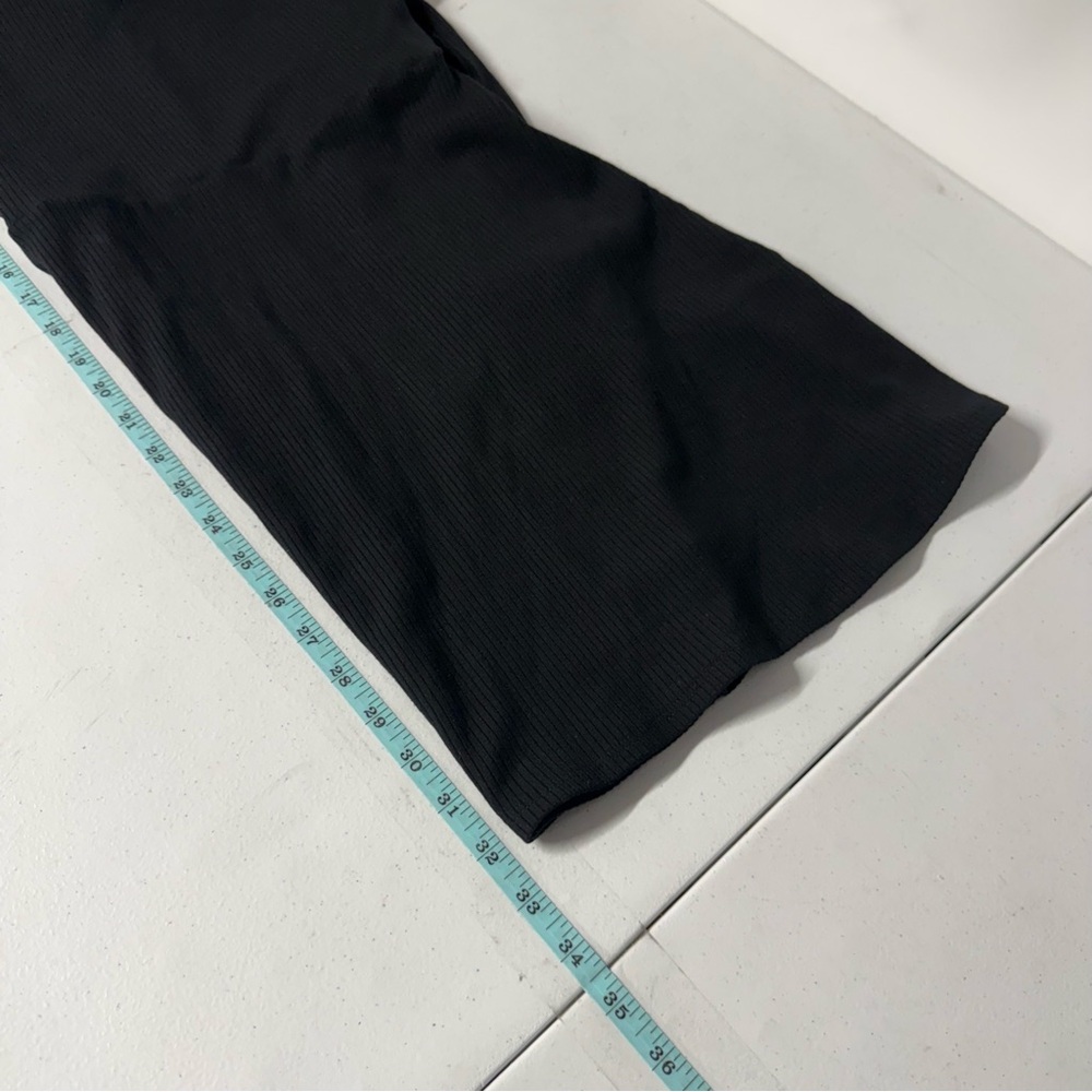 Reformation Jeans Linah Mini Fit and Flare Dress Black Puff Shoulders Small - Picture 6 of 13